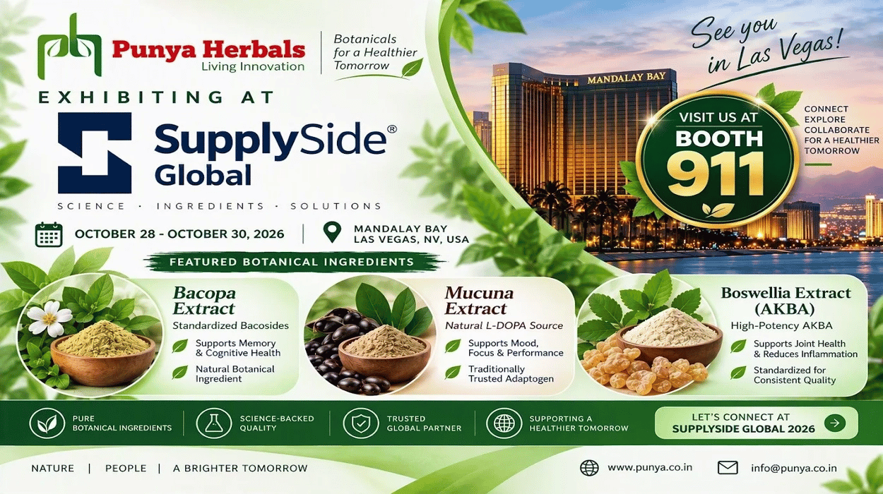 Visit Punya Herbals at SupplySide Global 2026